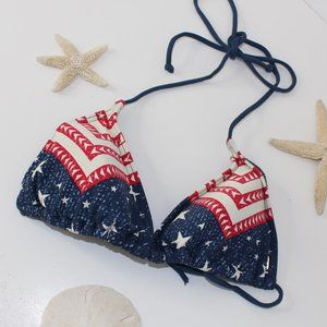 Rip Curl USA American Flag Bikini Top